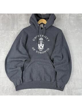 University Of Toronto Hoodie Adult Size L Cotton Logo Jerzees Homecoming Campus